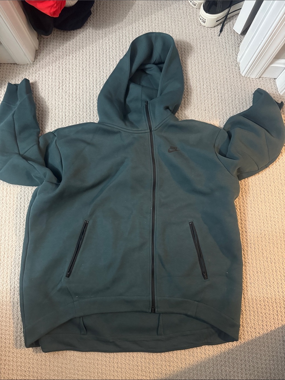 Nike Dark Teal Zip-Up Hoodie